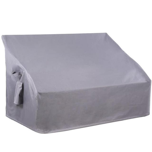 Patio Furniture Cover for Bench Loveseat Sofa, Superjare 2 Seater Outdoor Protective Cover, Waterproof, Dark Gray