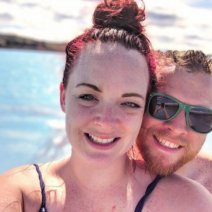 Enjoying the thermal pools of Myvatn in Iceland