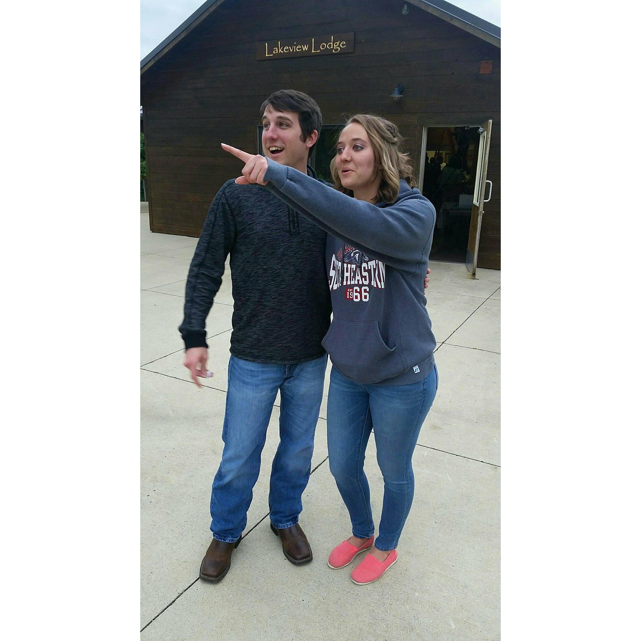 The first day we met we were goofy even then!!