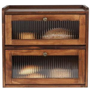 Sunhoo Bread Box for Kitchen Countertop (Brown)