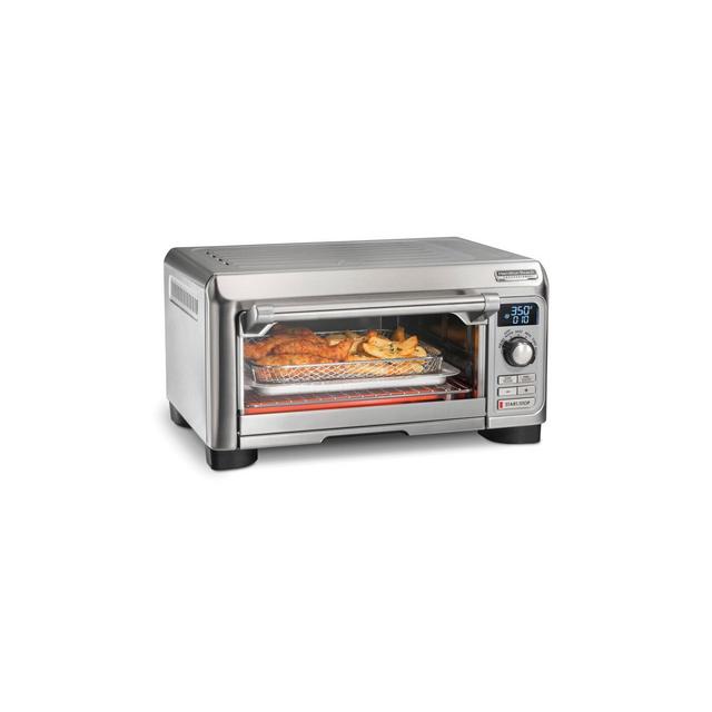 Hamilton Beach Professional Sure - Crisp Air Fry Digital Toaster Oven 31241: Countertop Convection, 1500W, Silver