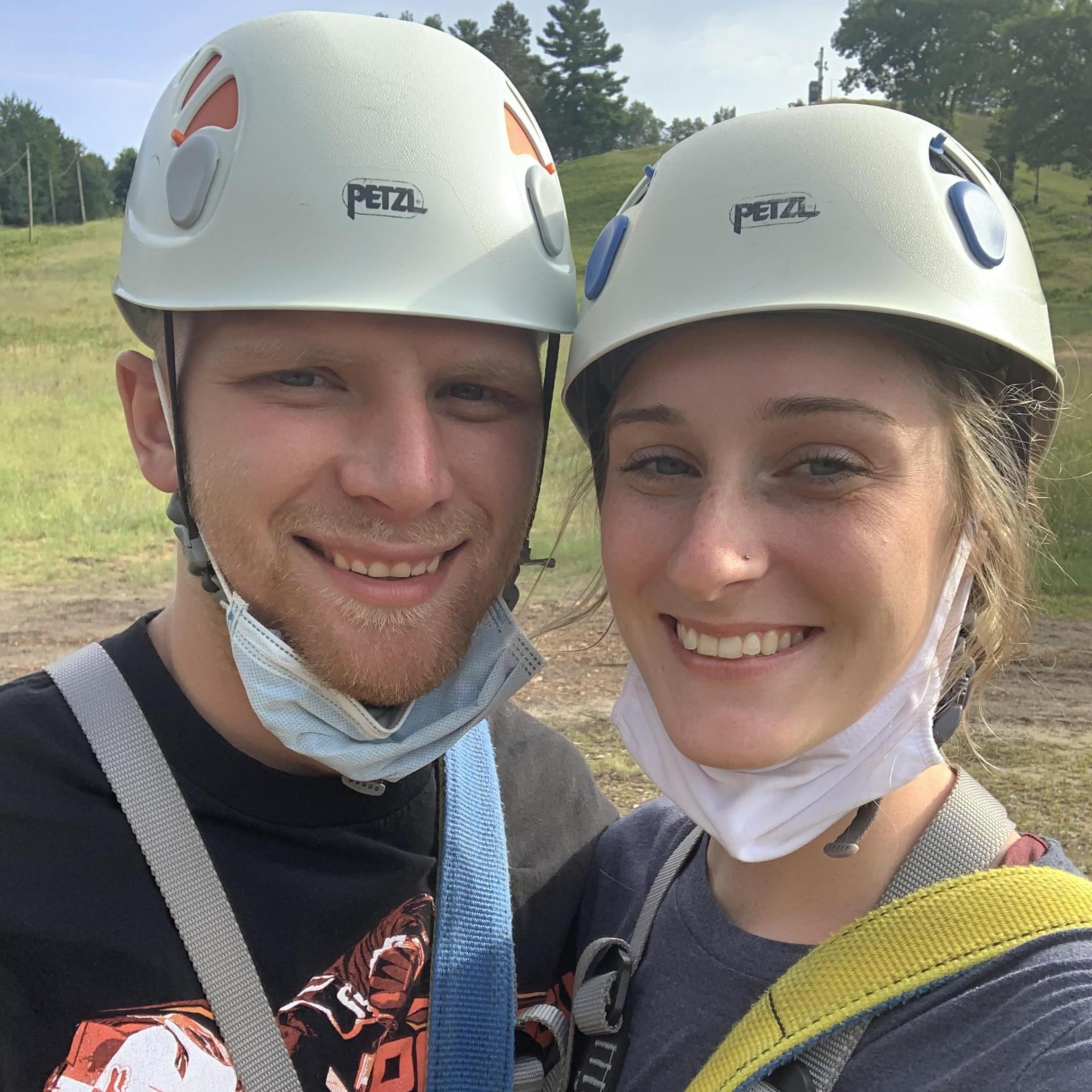 Zip-lining in Traverse City