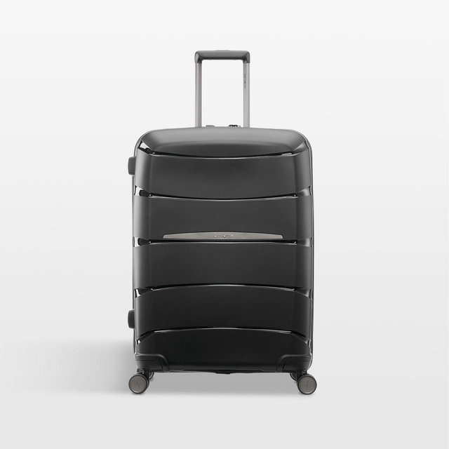 Samsonite Outline Pro Medium Checked Spinner in Midnight Black