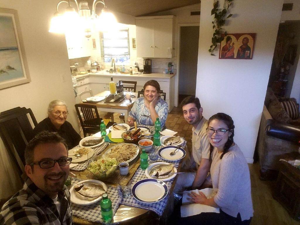 Thanksgiving with Salam's family.