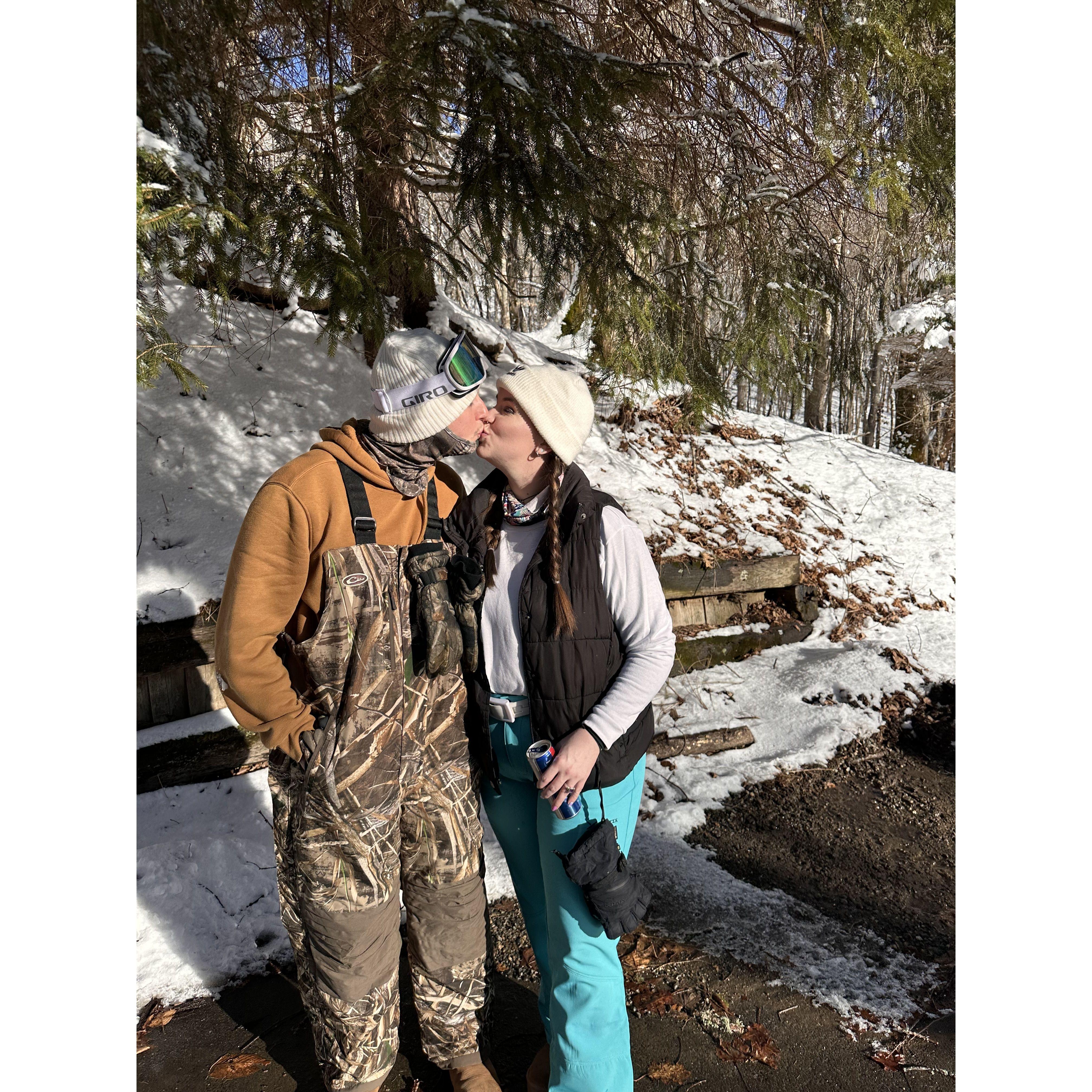 Our birthday ski trip!