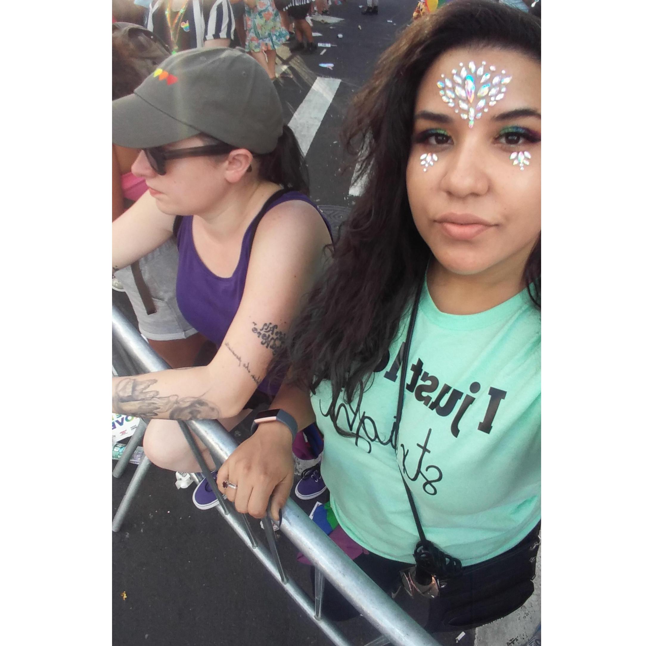 Dana and Mariette Parading