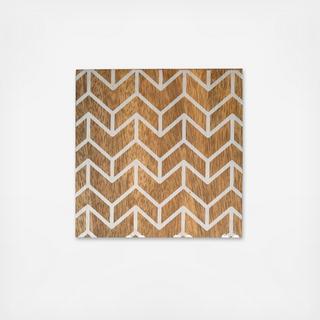 Arrow Mango Wood Coaster, Set of 4
