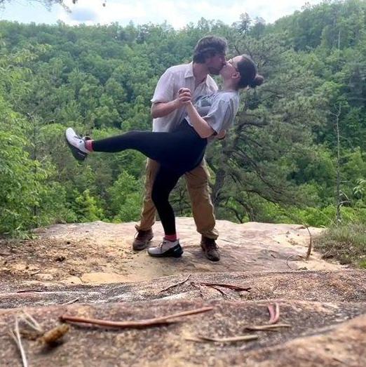 This is where he proposed down in Red River Gorge!