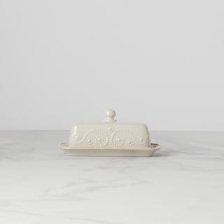 French Perle Covered Butter Dish