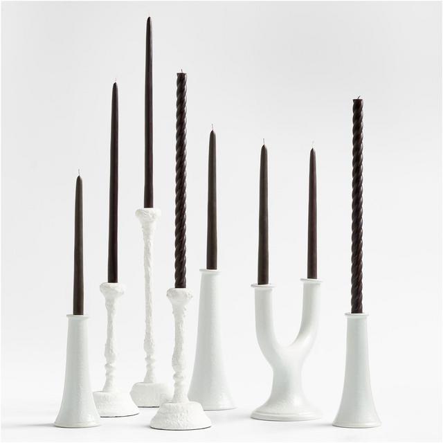 Black Taper Candle Bundle, Set of 8