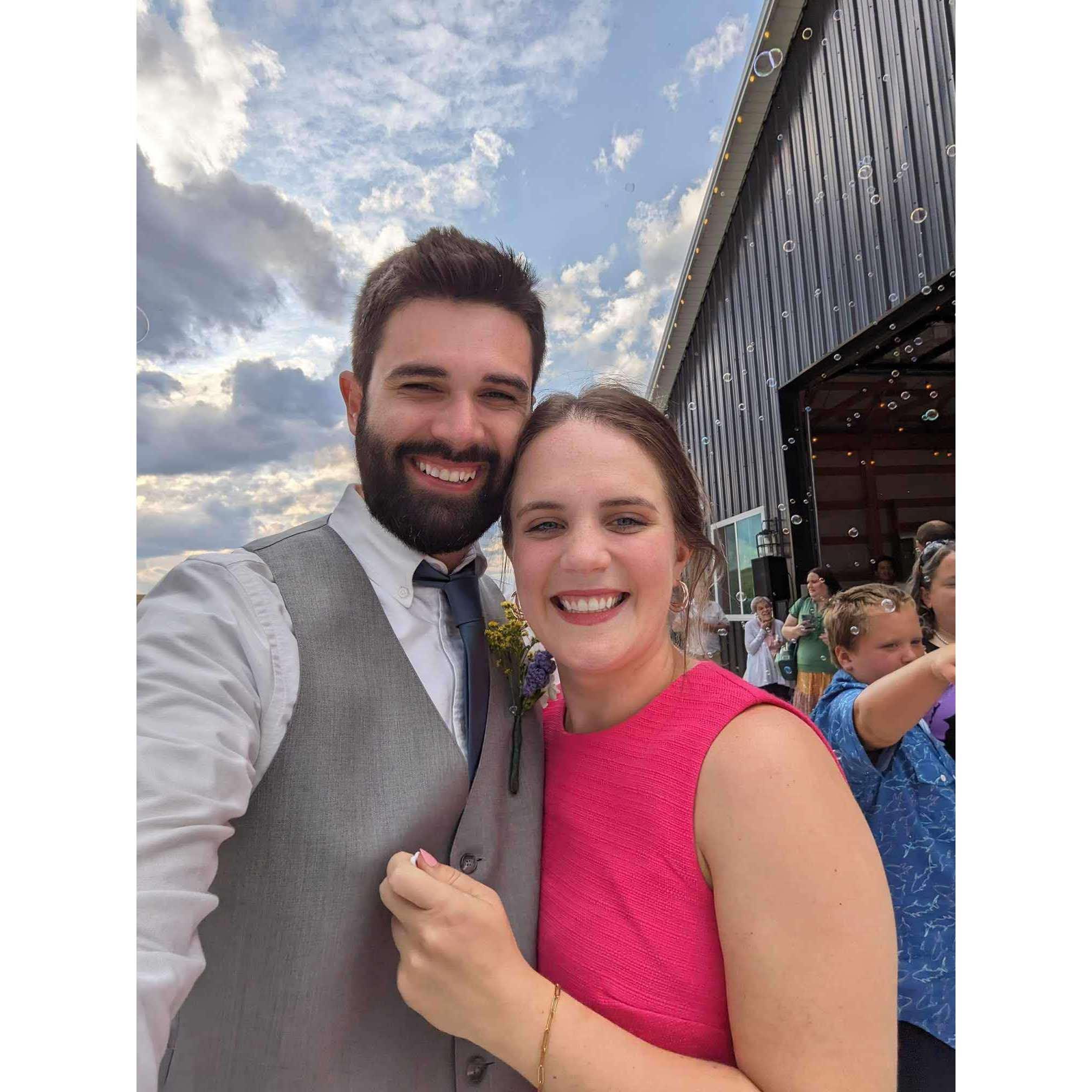The whole reason they were in Colorado - Josh was in a wedding! Little did she know...