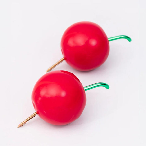 Cherry Wall Hooks - Set of 2