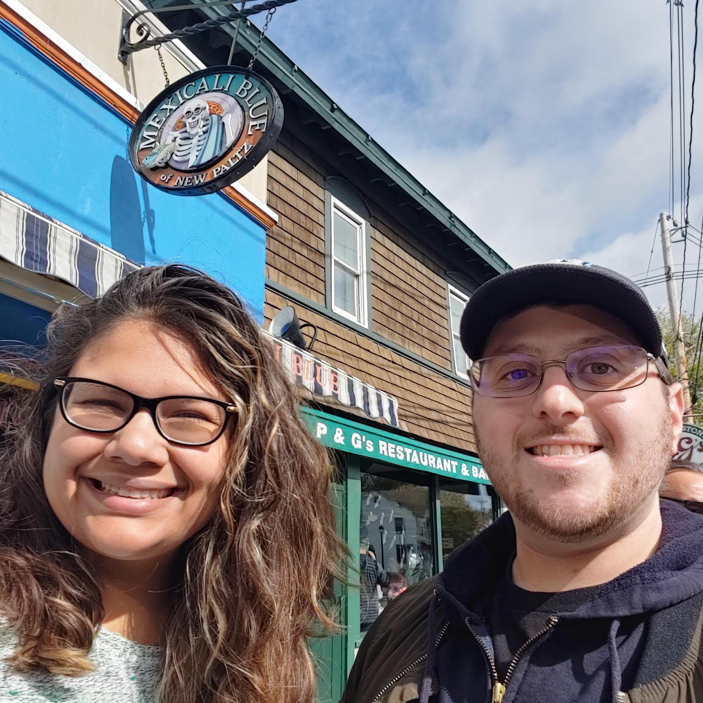 The glorious moment when, After 5 years of dating, Harri finally got to take Olivia to his old college stomping grounds of New Paltz.