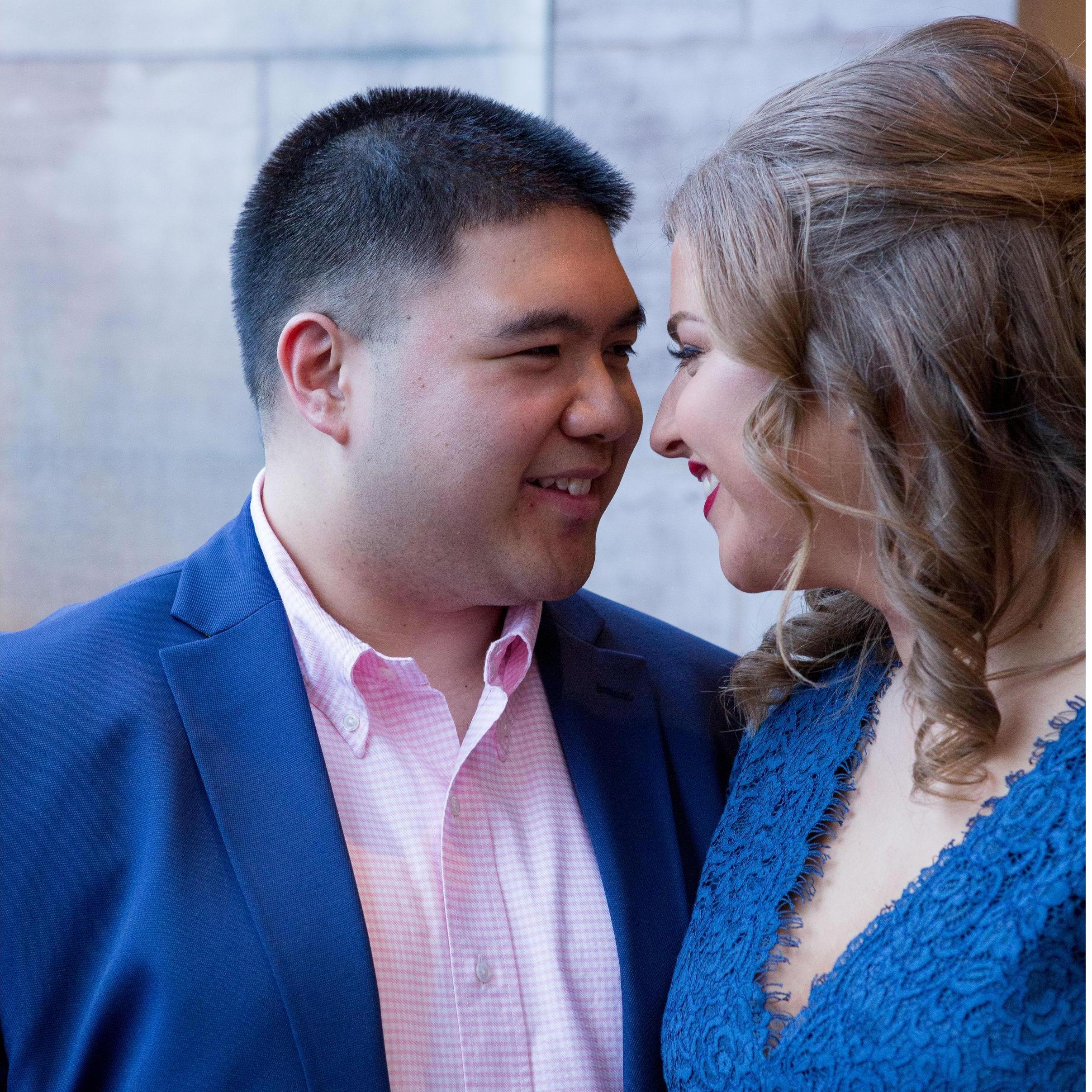 Engagement pictures at the National Gallery of Art, February 2020. (Kate Grace Photography)