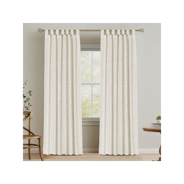 H.Versailtex sheer curtain natural 2 panels