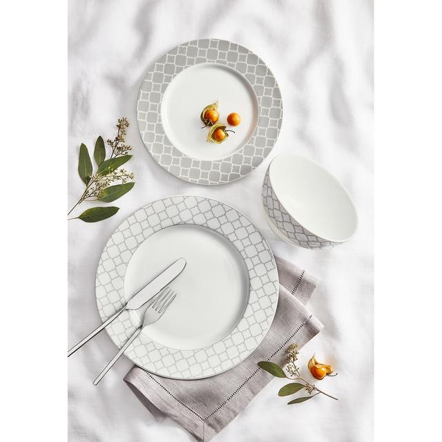 Charter Club Geometric 12-Pc. Dinnerware Set, Service for 4, Created for Macy's