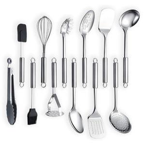 Berglander Cooking Utensil Set 12 Piece Stainless Steel Kitchen Tool Set