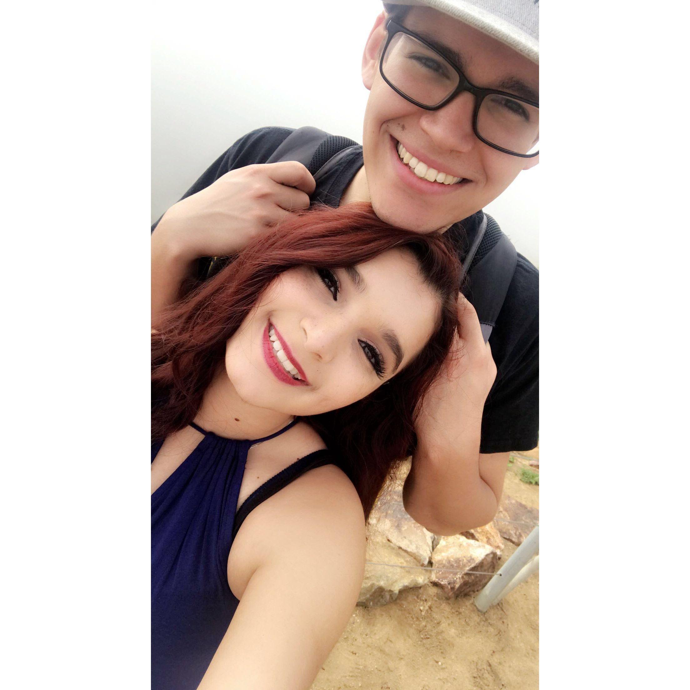 Hiking trip from when we first started dating.