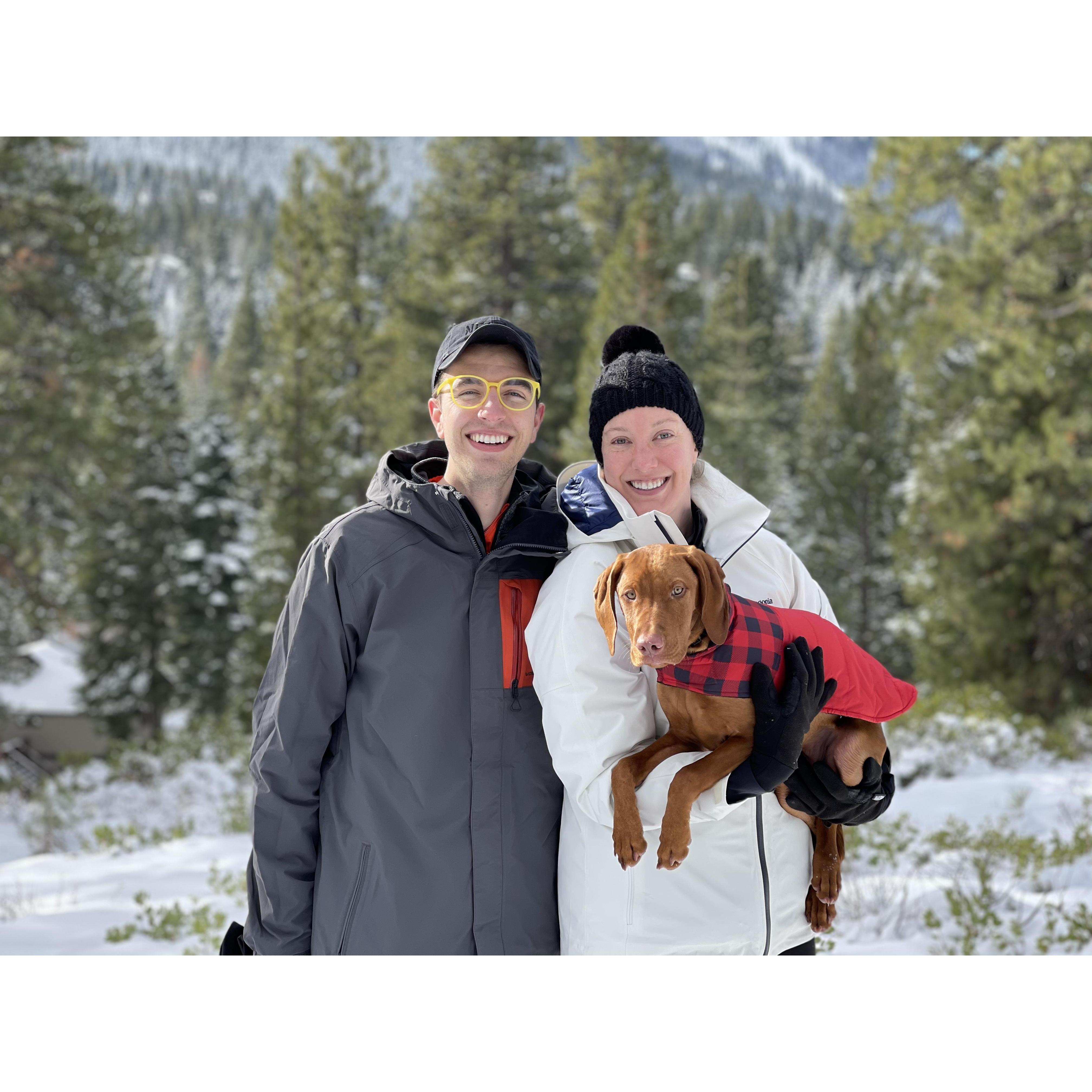 Pete’s first visit to the snow in Tahoe!