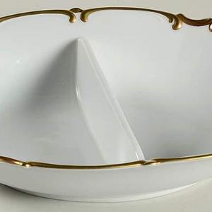 Oval Divided Vegetable Bowl