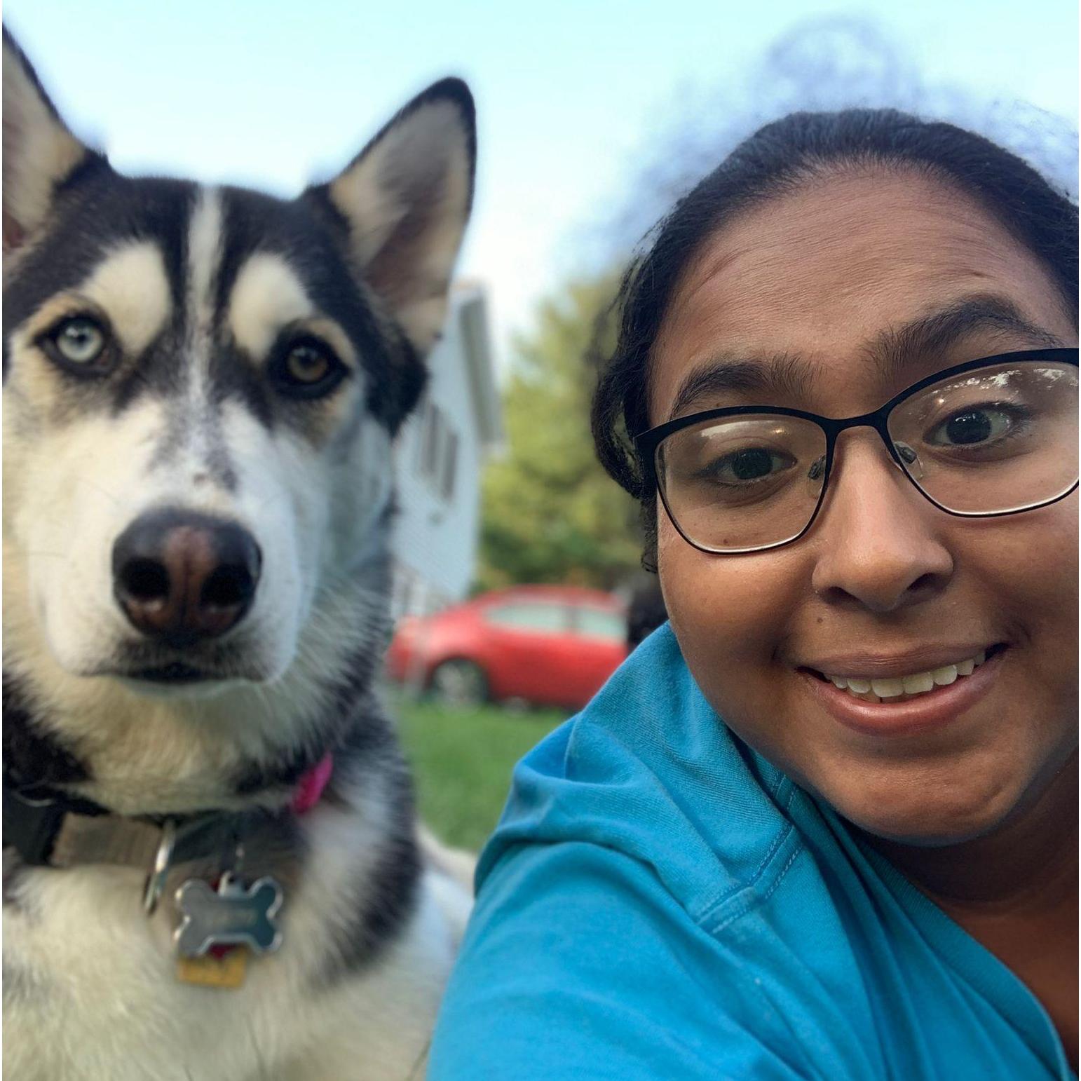 Debora and Balto taking a selfie!