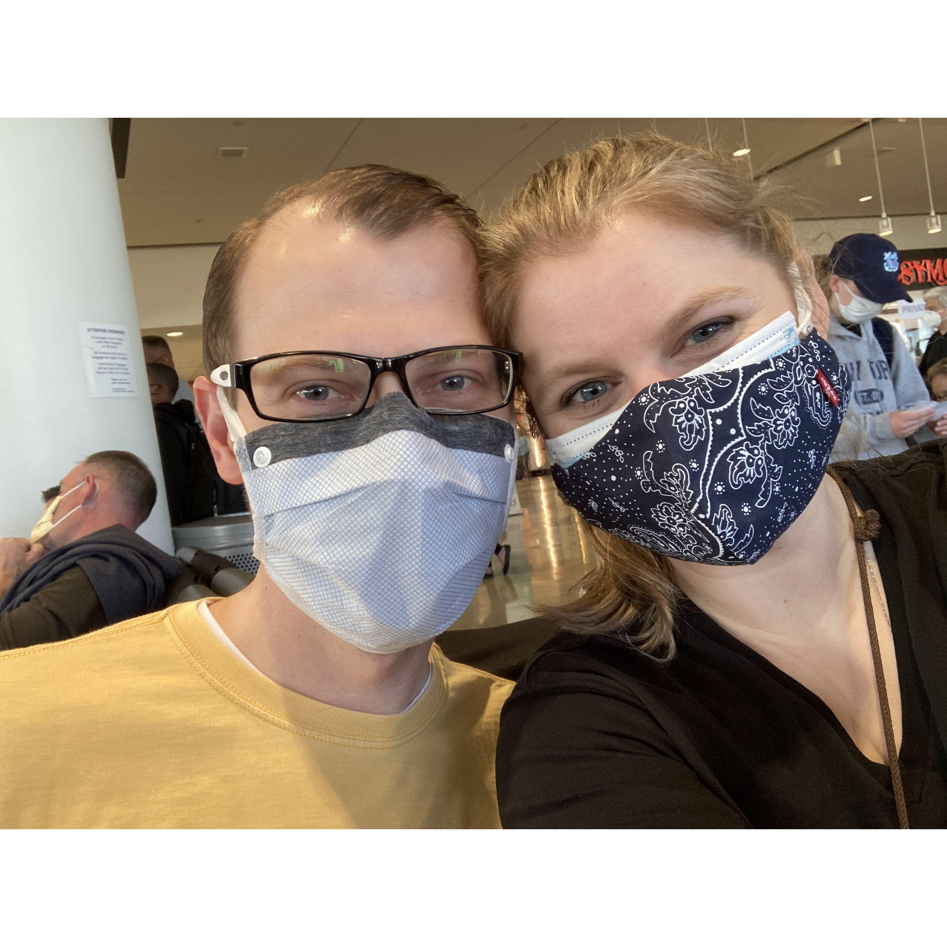 Our first flight together.
