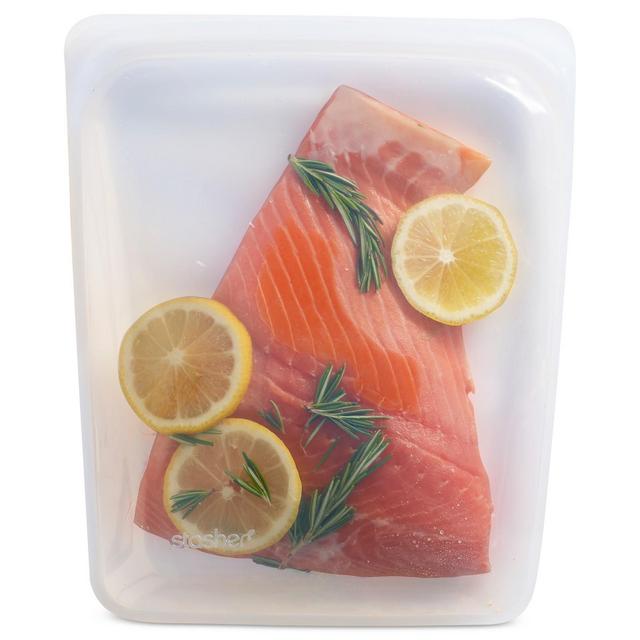Stasher Stasherbag Reusable Half-Gallon Bag, Clear