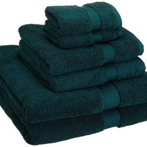 HOME CITY INC. - Superior 900 GSM Luxury Bathroom 6-Piece Towel Set, Made of 100% Premium Long-Staple Combed Cotton, 2 Hotel & Spa Quality Washcloths, 2 Hand Towels, and 2 Bath Towels - Teal