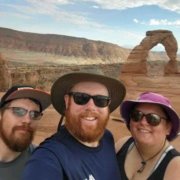 Adam bombing the Peichl Family vacation to MOAB.