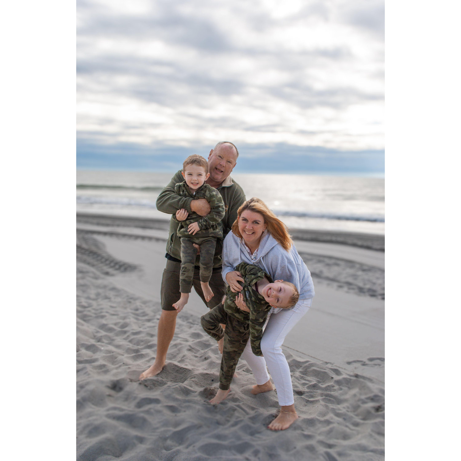 Spending as much time as we can in our happy place (the beach!) together