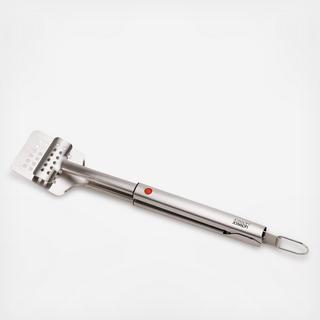 GrillOut BBQ Turner Tongs with Retractable Head