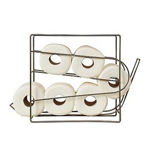 Mesh Top Rolling Toilet Paper Matte Nickel Dispenser