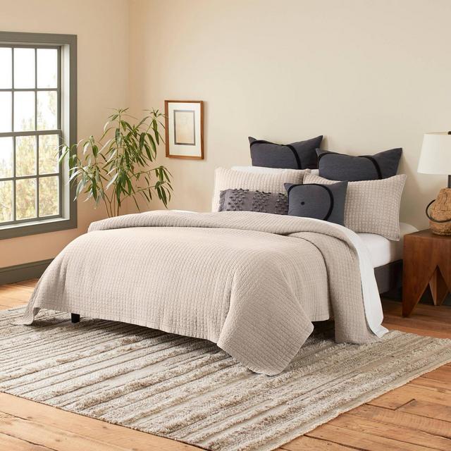 Full/Queen Sleep Soft Quilt Set Natural - ED Ellen DeGeneres