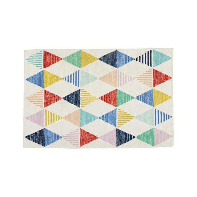 Colorful Triangle 5 x 8' Rug