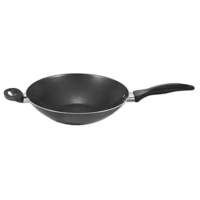 T-fal® Pure Cook Nonstick 14-Inch Aluminum Wok with Helper Handle in Black
