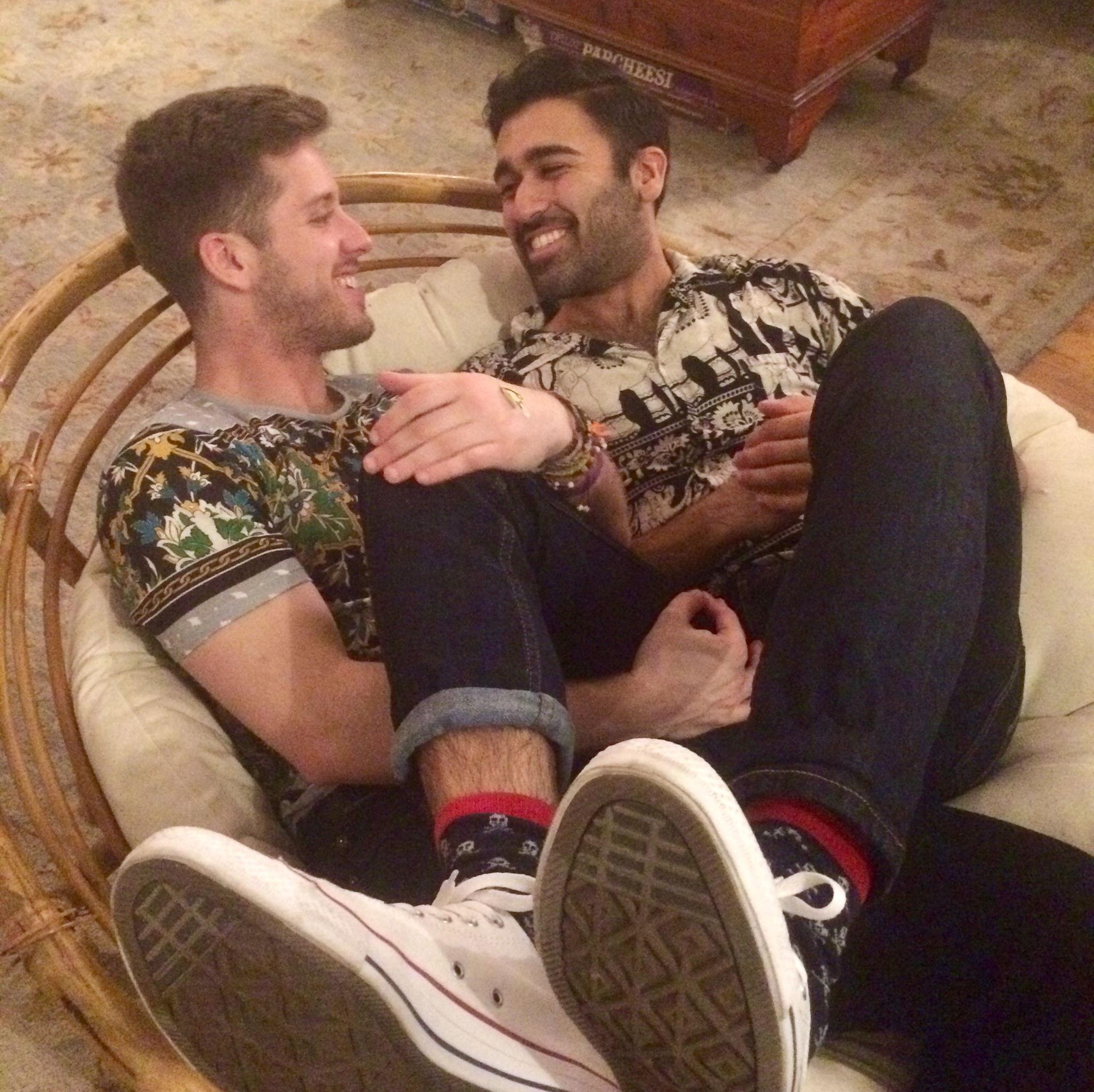 The first candid shot of us together at house party in Bushwick, Brooklyn in March 2016