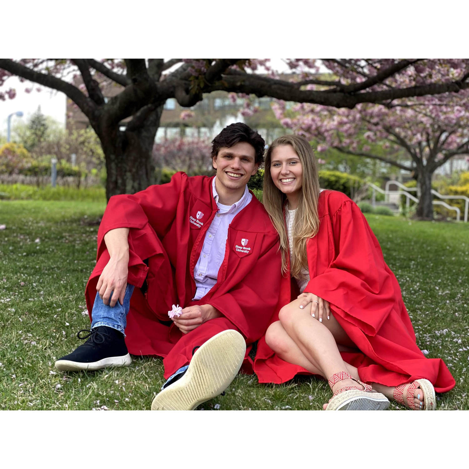 May 2021. Britney's Undergrad and Nick's Masters Graduations from Stony Brook