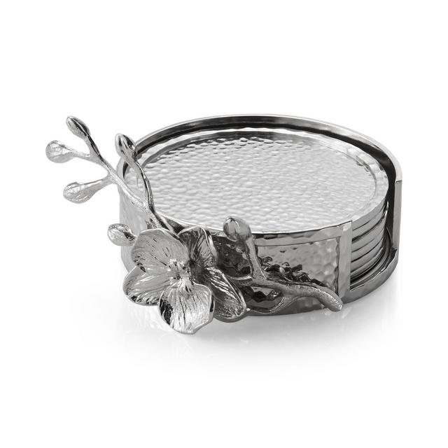 Michael Aram White Orchid Set of 6 Coasters