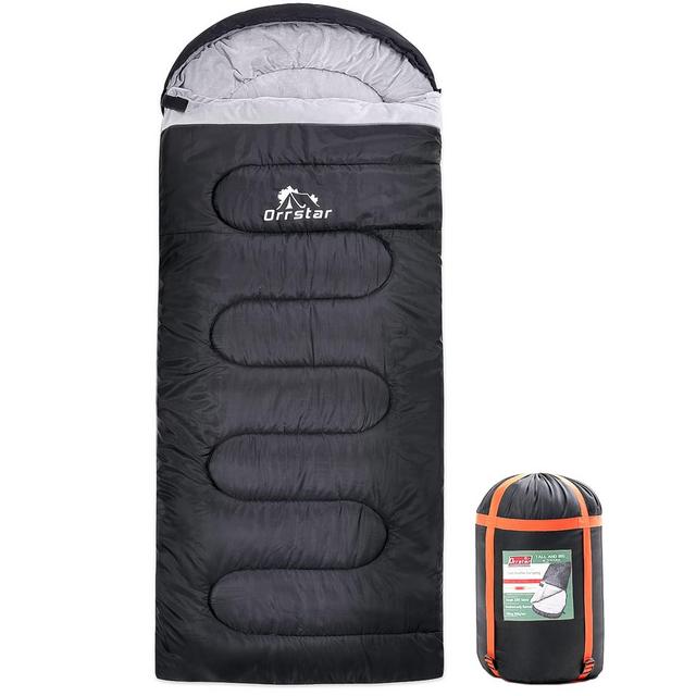 ORRSTAR 0 Degree Sleeping Bag Cold Weather Sleeping Bag Extra Large Flannel Big and Tall XXL Warm Winter Camping Sleeping Bags for Adults Cold Weather Mens Zero Degree