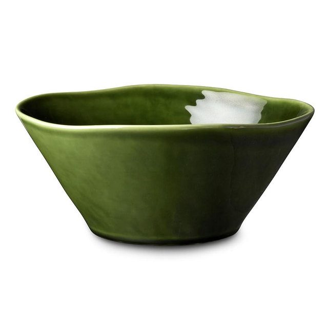 Certified International Verde Deep Stoneware Bowl 10.5 x 4.5 Inches - 88 oz, Perfect for Salads, Soups, and Serving