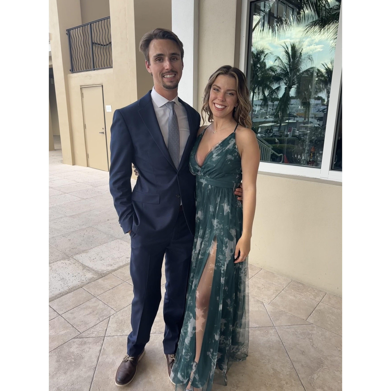 April 2023: All dressed up for a friend's wedding!