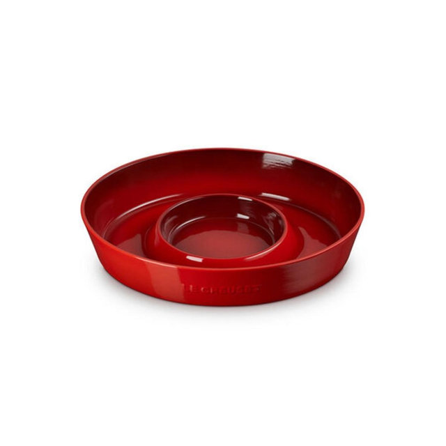 Signature Oval Chip & Dip Platter - Cerise