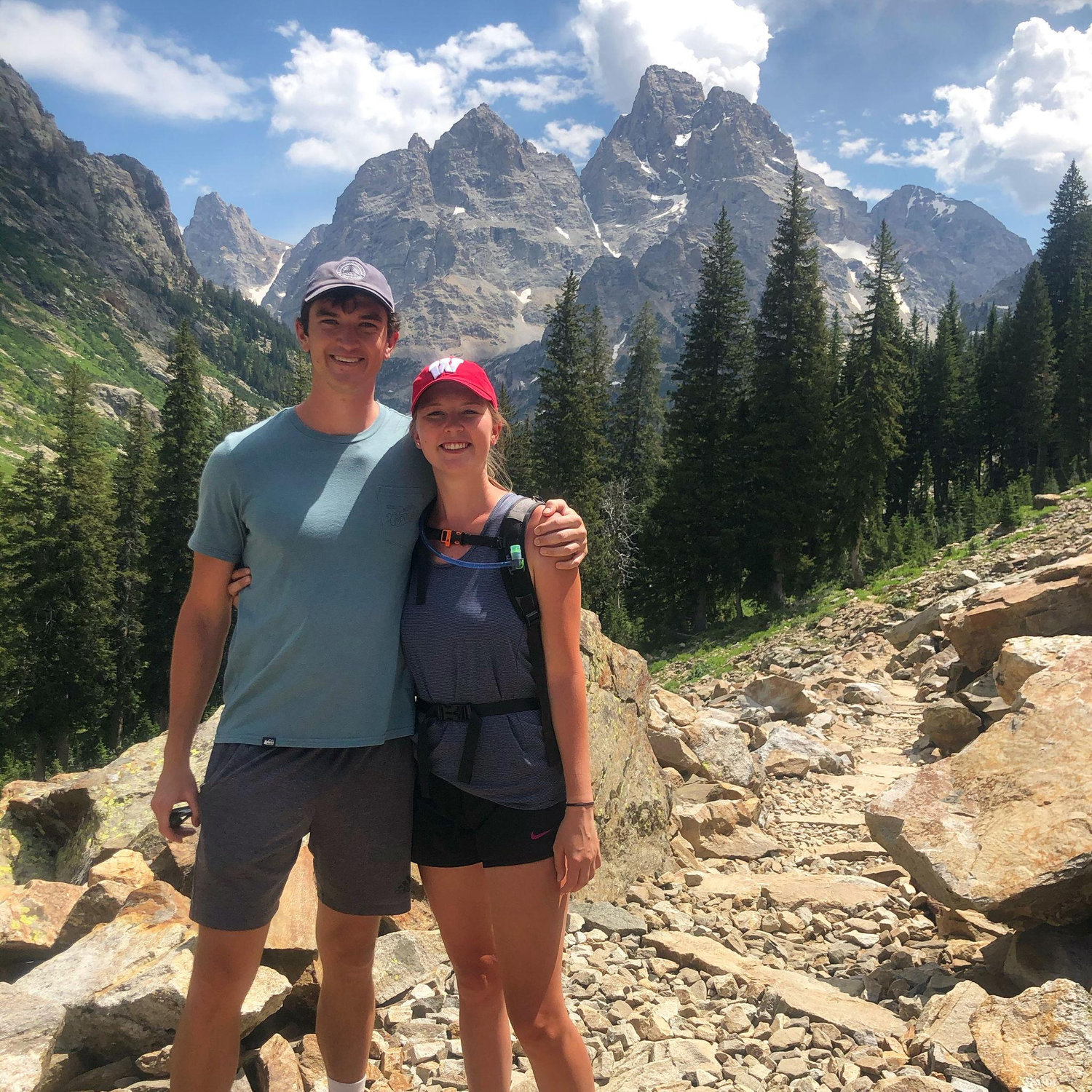 Tetons NP! Our first trip together in August of 2020
