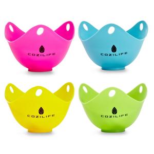 Egg Poacher – COZILIFE Silicone Egg Poaching Cups, Pack of 4