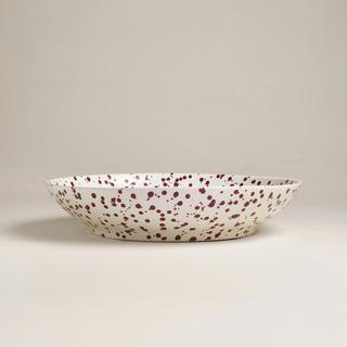 Splatter Low Serving Bowl