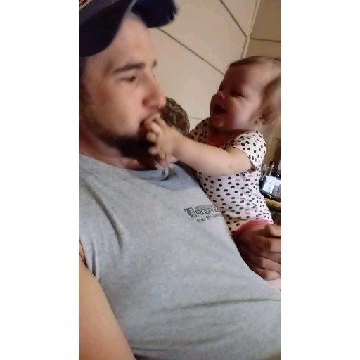 I think this was the moment I knew he was the one. He fell in love with this little girl from the start.