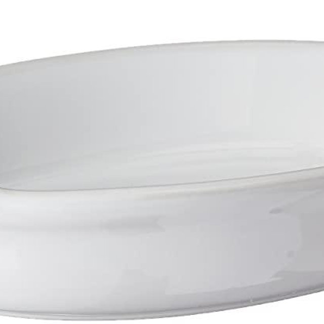 Le Creuset Stoneware Heritage Oval Au Gratin, 1 qt. (9.5"), White