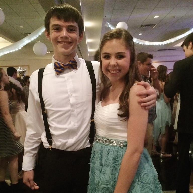 8th Grade Dinner Dance- our first photo together :)