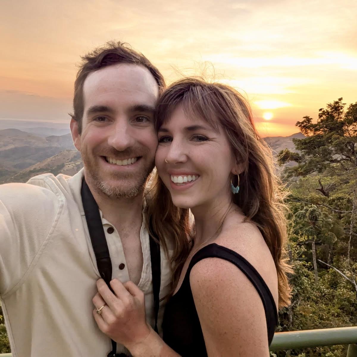 sunset views in Monteverde, Costa Rica