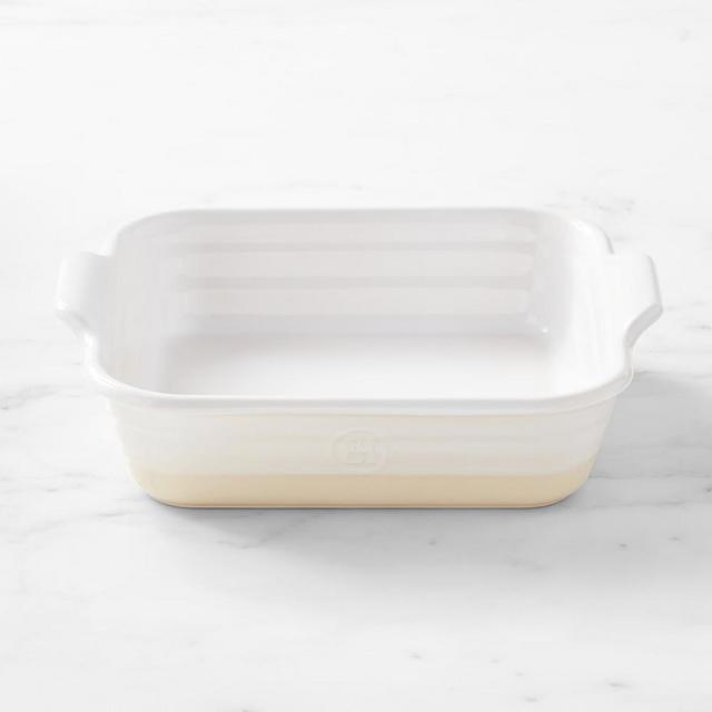 Emile Henry Potter Square Baker, White